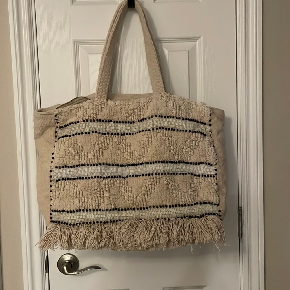 Boho zippered weekender / travel bag